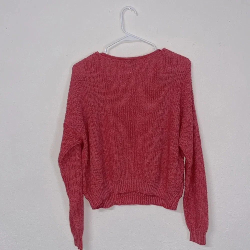 Cropped wild fable knit sweater target sweater ribbed hem sleeves juniors XL - Picture 2 of 11